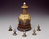 Silver-gilt Lamaist pagoda-shaped sarira reliquary, dating back to the 14th century during the Goryeo Dynasty (918-1392) [MUSEUM OF FINE ARTS, BOSTON]