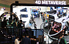 Visitors experience Urban Air Mobility (UAM) vehicles via a virtual reality ride at the World IT Show held at Coex in southern Seoul on Wednesday. The ride was developed by SK Telecom. The World IT Show, the biggest ICT exhibition in the country, will be held through Friday. Some 350 companies including major Korean IT developers like Samsung Electronics, LG Electronics and KT are participating. [YONHAP]