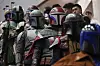 Star Wars fans in different iterations of the Boba Fett costume attend a fan convention called the 'Star Wars Celebration' in Chiba, near Tokyo on April 18. [AP]