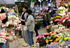 On May 7, the day before Parents' Day, consumers shop for carnations at Yangjae Flower Market in Seocho District, southern Seoul. [YONHAP]