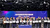 Members of the Korean TVET University and College Association for Recruiting International Students pose for a photo at the Korea National Open University campus on Thursday. [DONG-EUI INSTITUTE OF TECHNOLOGY]