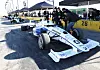 KAIST Prof. Shim Hyun-chul briefs reporters about an unmanned racing car his research team developed and won fourth place with at the Indy Autonomous Challenge, an autonomous racecar competition held as part of the CES 2022, on Jan. 7 in Speedway, Indiana. [YONHAP]