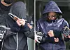Suspects Yoo Sang-won, left, and Hwang Eun-hee, who allegedly masterminded the kidnapping and murder of a woman in Gangnam District, southern Seoul, leave Suseo Police Precinct in Gangnam on Thursday to be referred to prosecutors. [YONHAP]