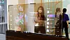 LG Display's transparent OLED screen is on display at IMID 2021, a display exhibition held at COEX on Aug. 25. [NEWS1]