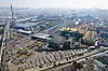 Pictured is an aerial view of Hyundai Steel's plant in Dong District, Incheon, on March 31, a day before the month-long shutdown of one of the steelmaker's steel rebar plants. The steelmaker announced March 27 that it would temporarily halt the production of one of its steel reinforcement bar plants for the month of April. [YONHAP]