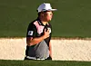 Im Sung-jae reacts on the 18th green during the first round of the Masters on Thursday at Augusta National Golf Club in Augusta, Georgia. [REUTERS/YONHAP]