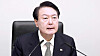 President Yoon Suk-yeol speaks in a meeting held on Monday at the Yongsan presidential office. [PRESIDENTIAL OFFICE]