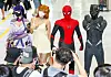 People dress up as cartoon and game characters at the 2022 Seoul Pop Culture Convention held at COEX in southern Seoul on Aug. 25, 2022. [YONHAP]