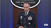 Department of Defense spokesperson Brig. Gen. Pat Ryder speaks during a daily press briefing at the Pentagon in Washington on Thursday. [SCREEN CAPTURE]