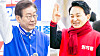 Democratic Party leader Lee Jae-myung, left, and former Land Minister Won Hee-ryong [JOONGANG PHOTO]