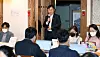 First Vice Minister Oh Yeong-woo of Culture, Sports and Tourism, announces the ministry's support plan for the second half of 2020 to the local press in early July at a restaurant in Gwanghwamun, central Seoul. [MINISTRY OF CULTURE, SPORTS AND TOURISM]