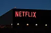 In this file photo taken on Oct. 19, 2021, the Netflix logo is seen on the Netflix, Inc. building on Sunset Boulevard in Los Angeles, California. [AFP/YONHAP]