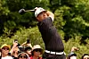 Im Sung-jae hits a shot during the Woori Financial Group Championship at Ferrum Club in Yeoju, Gyeonggi on Sunday. [YONHAP]