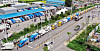 Dozens of delivery trucks line the streets next to a logistics terminal in Gimpo, Gyeonggi, on Thursday, in remembrance of the late logistics agency manager, Lee. Leaving behind a two-page suicide note detailing harassment by his deliverymen in the Parcel Delivery Workers’ Solidarity Union, Lee committed suicide on Aug. 30. [YONHAP]