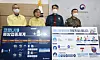 Jeong Eun-kyeong, the commissioner of the Korea Disease Control and Prevention Agency (KDCA), second from left, explains Korea’s vaccination scheme, alongside other government officials in a briefing Thursday at the KDCA headquarters in Cheongju, North Chungcheong. [NEW1]