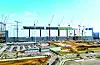 Samsung Electronics' NAND flash production factory under construction at Pyeongtaek, Gyeonggi, in May. [YONHAP]