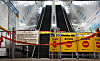 Access to escalators going up and down exit No. 2 at Sunae Station in Seongnam, Gyeonggi is restricted on Thursday morning after 14 people were injured when an escalator going upward suddenly went into reverse. [YONHAP]