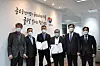 Head of Posco International's Mexico office Jo Yong-sob, third from left, pose for a photo with Zar Kruse Sales Manager Victor Garcia after signing a deal to supply 100,000 liters of diesel exhaust fluid on Nov. 11. [POSCO INTERNATIONAL]
