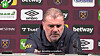 Tottenham manager Ange Postecoglou speaks after a 1-1 draw with West Ham on Tuesday. [ONE FOOTBALL]