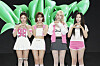 GIrl group aespa at a press showcase Monday held at the InterContinental Hotel COEX in Gangnam District, southern Seoul.[SM ENTERTAINMENT]