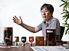 Kim Tae-lim, CEO of PI Advanced Materials, introduces a set of materials the company produces on July 20 at the company's office in central Seoul. [PARK SANG-MOON]
