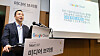 Andrew Chang, managing director of Google Cloud Korea, gives a presentation of Google Cloud's technologies to the local press during the “Next ’22 Recap: Seoul” annual tech conference held Tuesday at InterContinental Coex Seoul, southern Seoul. [GOOGLE CLOUD KOREA]