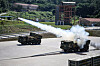 The Chunmoo multiple launch rocket system fires missiles off Yeonpyeong Island in the Yellow Sea on June 26, 2024. [YONHAP]