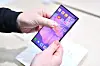 Huawei's Mate Xs 2 foldable smartphone at the MWC 2023 event held in Barcelona [AFP/YONHAP]