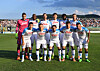 Kim Min-jae, third from right in the back row, poses with his Napoli teammates ahead of a game against Girona at Stadio Teofilo Patini in Castel di Sangro, Italy on Wednesday. [NAPOLI SSC]
