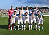 Kim Min-jae, third from right in the back row, poses with his Napoli teammates ahead of a game against Girona at Stadio Teofilo Patini in Castel di Sangro, Italy on Wednesday. [NAPOLI SSC]