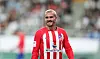 Atletico Madrid's Antoine Griezmann reacts during a Coupang Play Series game against Team K League at Seoul World Cup Stadium in western Seoul on Thursday. [NEWS1]