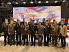 Defense Attache of Egypt Brig. Gen. Hossam Elsheikh, fourth from front left, and defense attaches in Korea celebrate the 50th Egyptian Armed Forces Day on Wednesday at the Ambassador Seoul - A Pullman Hotel. [EMBASSY OF EGYPT IN KOREA]