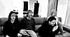 A captured image from BTS's video while members react to the Grammy nomination news on Wednesday morning [SCREEN CAPTURE]