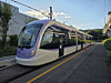 A Wirye Line tram undergoes a preliminary test run at the Osong test track in North Chungcheong. [SEOUL METROPOLITAN GOVERNMENT]