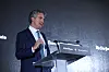 Stephen Dunbar-Johnson, international president of The New York Times Company, speaks during the New York Times A New Climate conference at Bexco in Busan, on May 25. [PARK SEONGGWAN]