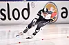Kim Joon-ho rounds a corner during the men's 500-meter final of the second ISU Speed Skating World Cup held in Sormarka Arena, Stavanger, Norway on Saturday. Kim finished the race fourth. [REUTERS/YONHAP]