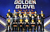 The 2021 Golden Glove winners pose with their awards at the Golden Glove Award ceremony at COEX in Gangnam, southern Seoul on Friday. [NEWS1]