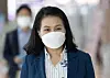 Korean Trade Minister Yoo Myung-hee at the Incheon International Airport heading to Washington in September. Yoo while was endorsed by the U.S. government, is facing an uphill as her competition is reported to have secured a larger support for the vacant WTO director-general seat. [YONHAP]