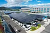 Solar panels at Hyundai Mobis' Ulsan electrification plant help power the facility as part of the company’s carbon neutrality efforts. [HYUNDAI MOBIS]