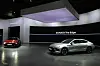 Hyundai Motor Group's Sonata The Edge models are displayed at the 2023 Seoul Mobility Show, previously known as the Seoul Motor Show. [HYUNDAI MOTOR GROUP]