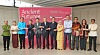 Kim Hae-yong, the secretary general of the ASEAN-Korea Centre, sixth from left, and ambassadors of the Asean member states in Korea celebrate the opening of the Asean Week 2022 at Cociety in Seongsu-dong, eastern Seoul, on Wednesday. [PARK SANG-MOON]