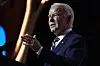 President Joe Biden speaks about climate at the Bloomberg Global Business Forum, in New York, Tuesday. [AP/YONHAP]