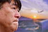 Park Han-shin, representative of the bereaved family members of the Jeju Air flight 7C2216 crash, sheds tears as he shares the bereaved families’ stance during a parliamentary session on the disaster during a parliamentary hearing at the National Assembly in western Seoul on Jan. 14. [NEWS1]
