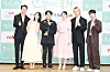 From left, actors Jang Ki-yong, Lee Hye-ri, director Nam Sung-woo, actors Kang Han-na, Kim Do-wan and Bae In-hyuk pose during Wednesday’s press conference for the tvN romantic comedy series “My Roommate is a Gumiho,” which aired its first episode on the same day. A ‘gumiho’ is a legendary nine-tailed fox creature in Korean folklore, which usually takes the form of a beautiful woman and hunts men. But in this series, the gumiho is a 999-year-old man who ends up living with a woman born in 1999. [TVN]