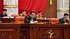 North Korean leader Kim Jong-un is seen attending a meeting of the 8th Central Committee of the ruling Workers' Party in Pyongyang over the weekend in this footage released by the state-controlled Korean Central Television on Monday. [YONHAP]