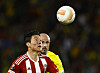 Hwang Ui-jo in action against Nantes in a Europa League game at Stade de la Beaujoire in Nantes, France on Sept. 8, 2022.  [REUTERS/YONHAP]