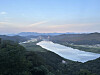 Looking down on the Nakdong River after a steep hill climb on Oct. 1.  [JIM BULLEY]