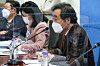 Democratic Party Chairman Lee Nak-yon during a meeting on Covid-19 held at the National Assembly in Seoul on Tuesday. [NEWS1]