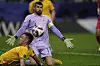 Australia's Harry Souttar, left, and goalkeeper Mathew Ryan in action [AP/YONHAP]