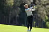 Amy Yang plays an approach shot on the third hole during the final round of the CME Group Tour Championship at Tiburon Golf Club in Naples, Florida on Nov. 19, 2023. [AFP/YONHAP]